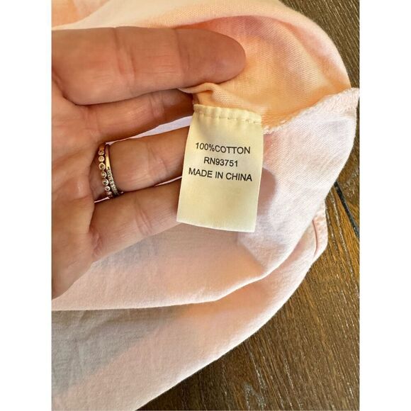 InCashmere Luxury Crew Neck Cotton Short Sleeve Tee Size Medium - Picture 5 of 8